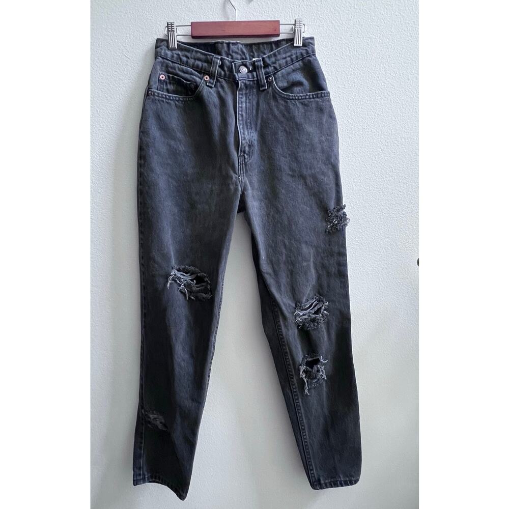 Levi's Women's High Rise Jeans - Distressed Black